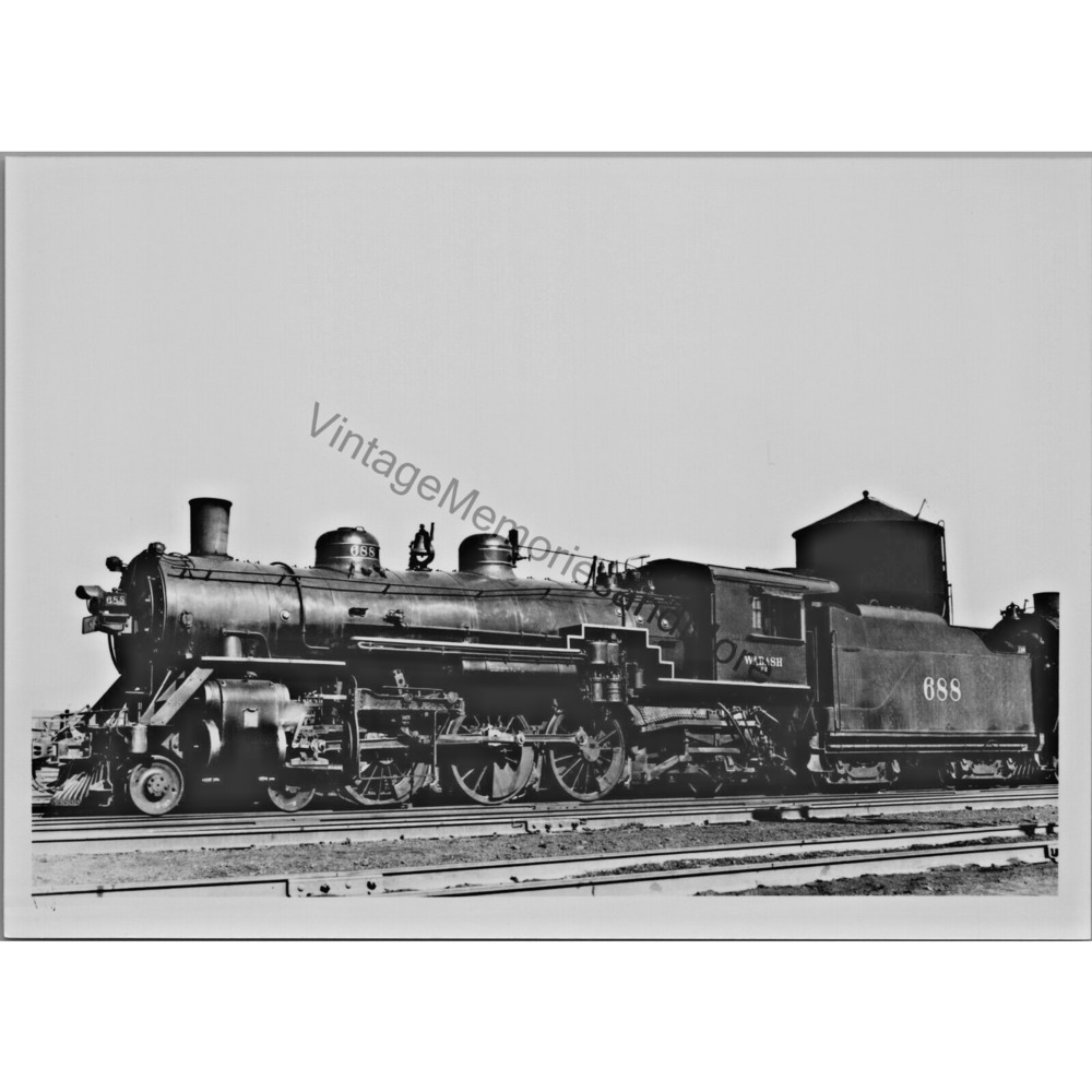 Vintage‎ Wabash 688 Steam Locomotive 5"X7" Real Photo T2-70
